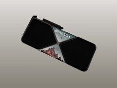 Image montrant la RTX 5090 avec un habillage personnalisé pour Battlefield 6 (Image Source : Nvidia)