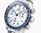 L'Omega Speedmaster Milano Cortina 2026 est dotée d'un cadran blanc verni (Image source : Omega)