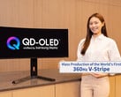 Premier moniteur V-Stripe QD-OLED avec un taux de rafraîchissement de 360 Hz. (Source de l'image : Samsung Display)