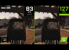 Jusqu'à 50 % d'amélioration des performances d'images par seconde en 4K, plus perceptible pour les GPU bas de gamme. (Image Source : Nvidia)