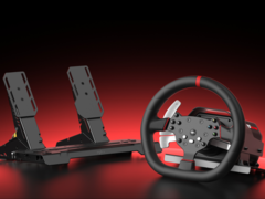 Le pack de course PXN V10 Ultra (photo) comprend une base de roue, un volant détachable et un jeu de pédales. (Source de l&#039;image : PNX)