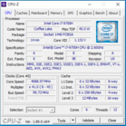 Schenker XMG Core 17 - CPU-Z.