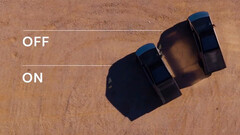 Comparaison de la direction arrière du Cybertruck (Image source : Cybertruck/X)