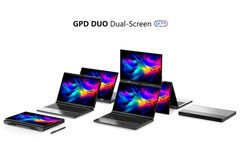 Le GPD Duo sera disponible avec les APU AMD Zen 4 ou Zen 5 (Source de l'image : GPD)