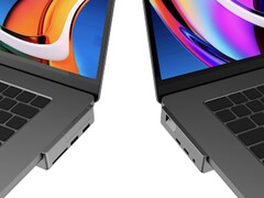 La nouvelle solution d&#039;accueil MegaHub peut être utilisée pour étendre la capacité de stockage du MacBook Pro de Apple. (Source d&#039;image : Fonecyc)