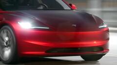 les phares de la Model 3 2024 (image : Tesla/YT)