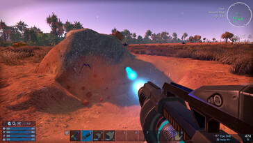 Sur la photo : une capture d'écran du jeu « Empyrion - Galactic Survival ».