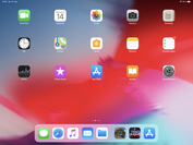 Ecran d'accueil d'iOS 12 sur le nouvel iPad Pro 12.9.