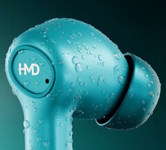 Les derniers écouteurs de HMD Global sont disponibles en argent et en bleu (source : HMD Global)