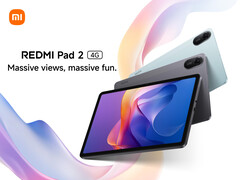 Le Redmi Pad 2 sera disponible dans au moins deux coloris au lancement. (Source de l&#039;image : Xiaomi)