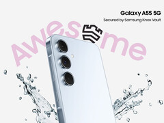 Le Galaxy A55 est l'un des premiers smartphones de milieu de gamme de Samsung à recevoir One UI 7 sous quelque forme que ce soit. (Source de l'image : Samsung)