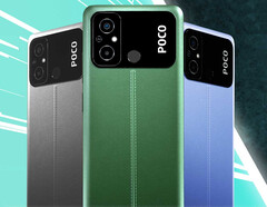 Le POCO C55 est disponible en trois couleurs. (Image source : POCO)