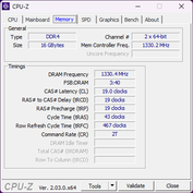 CPU-Z : Mémoire