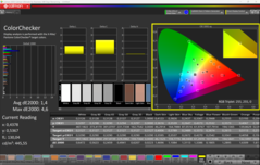 CalMAN ColorChecker calibré