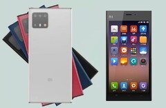 Le Xiaomi Mi 11, créé par un fan, devrait être rendu à côté du Mi 3 à partir de 2013. (Source de l'image : Digital IT fans/Xiaomi - édité)