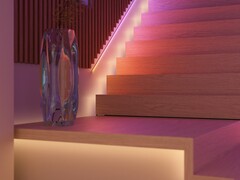 La bande lumineuse Philips Hue OmniGlow de 10 pieds (photo) a été lancée aux États-Unis. (Source : Philips Hue)