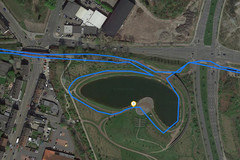 GPS Google Pixel 3 - Autour d'un lac.
