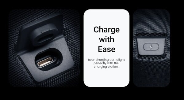 L'étui de transport GameSir G7 Pro est doté d'un port de charge à l'arrière. (Source de l'image : GameSir)