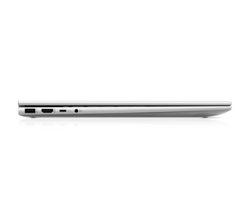 HP Envy 17 - Gauche - USB 3.1 Type-A, HDMI 2.0b, Thunderbolt 4, prise audio combinée. (Image Source : HP)