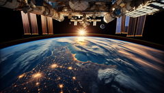 Le 12 février, la NASA diffusera pour la première fois des images en direct de l'ISS. (Source de l'image : DallE3)