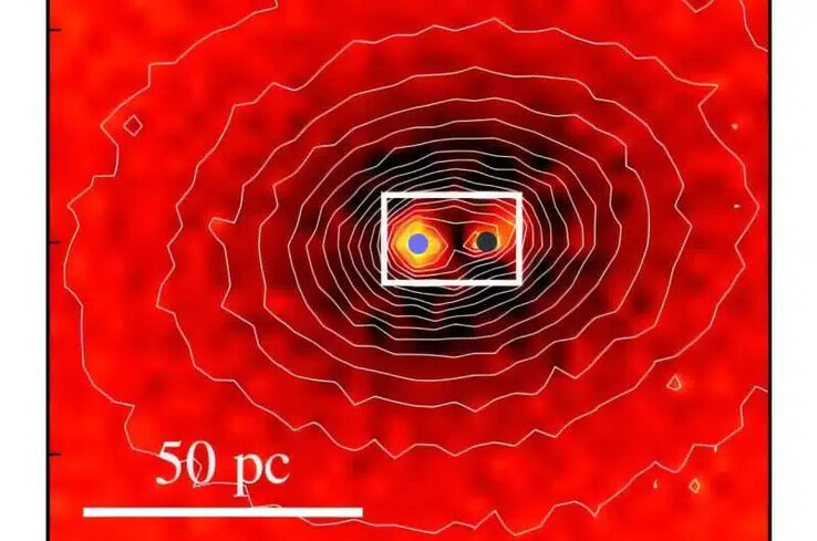 Image montrant le double noyau de NGC 4486B.
