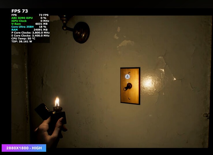 Performance de OneXPlayer Super V dans Resident Evil Requiem.