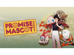 Une image promotionnelle pour le jeu Promise Mascot Agency qui présente les illustrations de tous les personnages sur un fond coloré. (Source de l&#039;image : Kaizen Game Works)