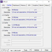 Infos système Cache CPU-Z