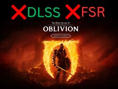 The Elder Scrolls IV : Oblivion Remastered patch casusing missing DLSS/FSR (Image screenshot : Bethesda Softworks with editing)