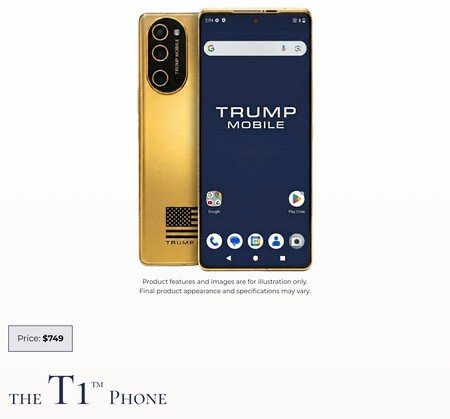 Le Trump T1 est actuellement proposé au prix de 749 $ sur le site web de Trump Mobile.