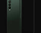 Le Galaxy Z Fold 3 sera disponible en trois couleurs, dont le vert. (Image source : dbrand)