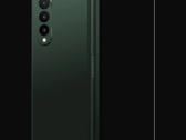 Le Galaxy Z Fold 3 sera disponible en trois couleurs, dont le vert. (Image source : dbrand)