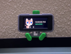Le WebScreen est doté d&#039;un écran AMOLED de 2 pouces. (Source de l&#039;image : nishad2m8 / YouTube)