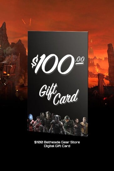 100 $ US de crédit pour la boutique Bethesda (image via Bethesda)