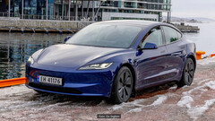 Essais hivernaux de la Model 3 Highland (image : Siv Seglem/Motor)