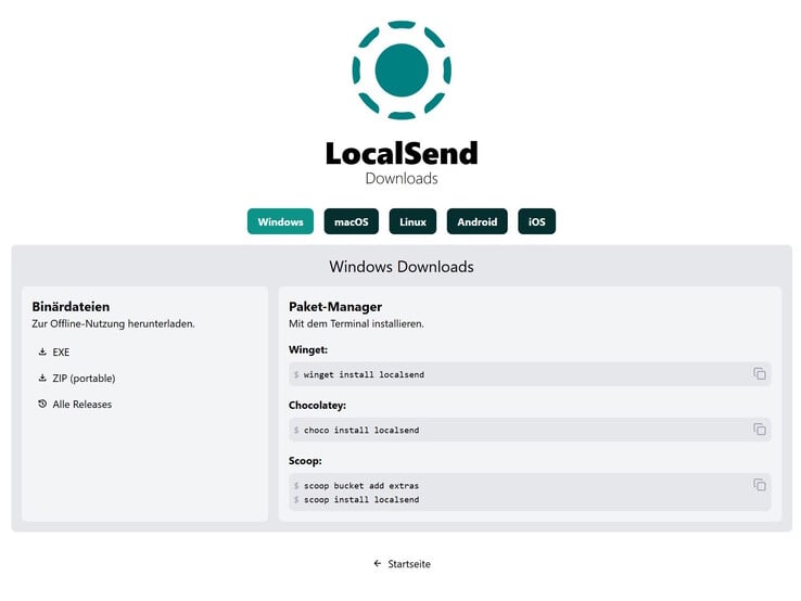 Des applications pour toutes les plateformes (source de l'image : capture d'écran du site web)