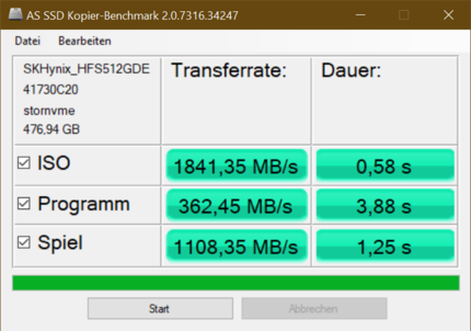 Benchmark de la copie