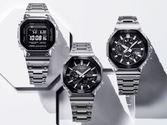 Les trois modèles de la nouvelle série Casio G-Shock Black Tone full metal, en photo. (Source de l'image : Casioblog)