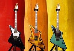 Le design de la Cream DaVinci peut être modifié par simple pression d&#039;un bouton à l&#039;aide d&#039;E Ink. (Source de l&#039;image : Cream Guitars)