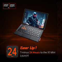 L'ONEXPLAYER X1 Mini peut être utilisé comme un grand ordinateur de poche de jeu ou comme un mini-ordinateur portable. (Source de l'image : One-Netbook)