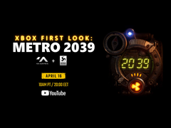 Une affiche annonçant la date de dévoilement de Metro 2039