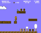 Capture d'écran de la version originale de Super Mario Bros. (source : Nintendo)