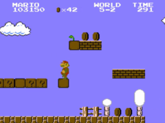 Capture d'écran de la version originale de Super Mario Bros. (source : Nintendo)