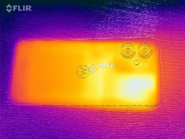 Carte thermique du dos
