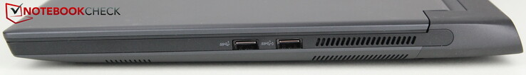 A droite : 2x USB-A 3.2 Gen 1 (1x d'entre eux avec Powershare)