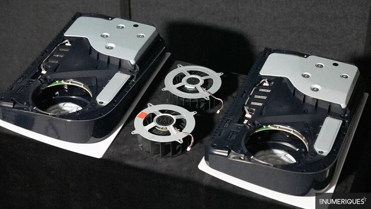 Démontage de PS5. (Source de l'image : Les Numériques)
