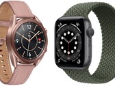 La surveillance du glucose pourrait faire son apparition dans les futures smartwatches Samsung et Apple. (Source de l'image : Samsung Galaxy Watch 3/Apple Watch Series 6).