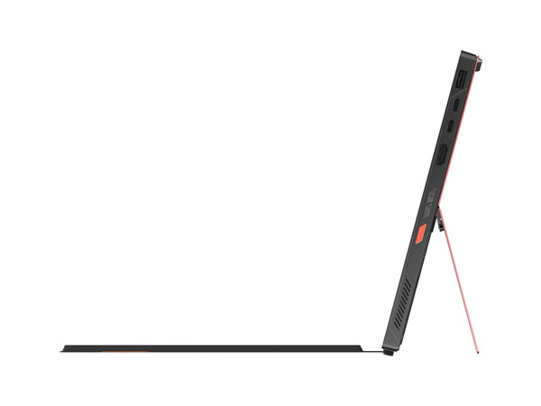 Le OneXPlayer Super X ressemble au ROG Flow Z13 vu de côté. (Source de l'image : One-Netbook)