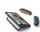 Nintendo Switch 2 posée sur son support, avec les Joy-Cons détachés.