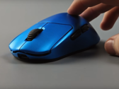 Souris ultralégère Vaidemi Nimbus avec coque solide en bleu
